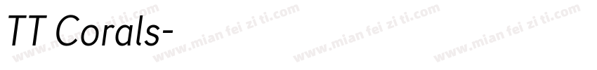 TT Corals字体转换